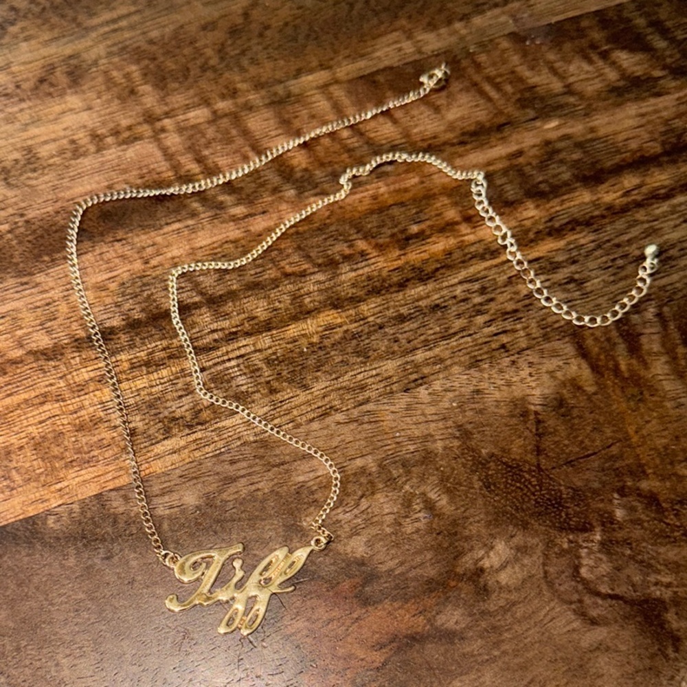 “Tiff” Gold Necklace Dainty Chain Jewelry